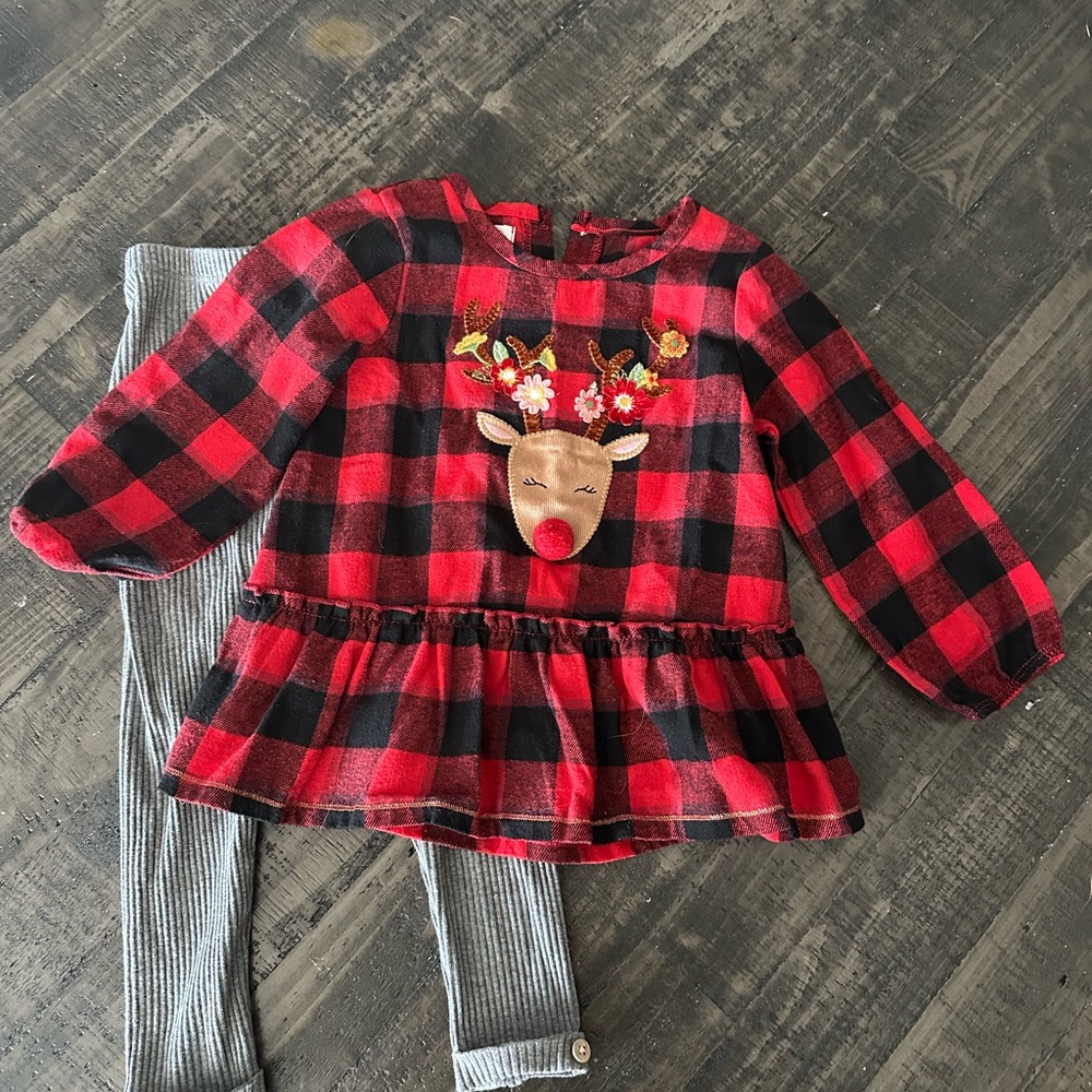 Mud Pie Girls’ Holiday Tunic Set